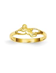 14k Angel Baby Ring - Size 2 - JewelryWeb