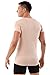 ALBERT KREUZ Men's Invisible V-neck Undershirt Shortsleeves Stretch-cotton Nude