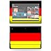 Protective Vinyl Skin Decal Cover for Sony Tablet S German Flag