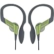 Panasonic RP-HS33-G In-Ear Water-Resistant Sport-Clip Earbud Headphones (Lime Green)