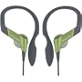 Panasonic RP-HS33-G In-Ear Water-Resistant Sport-Clip Earbud Headphones (Lime Green)