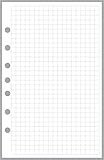 Classic Size Graph Paper Refill, Sized and Punched with 7 Holes for Franklin Covey Classic Notebook (5.5" x 8.5")