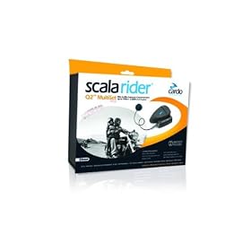 Cardo Systems - Scala Rider Q2 MultiSet - Micro Casque sans fil - Bluetooth 2.0 - Version micro pastille