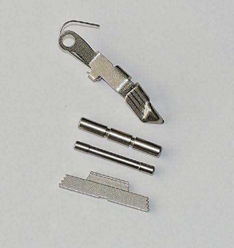 FOR GLOCK 4 PIECE CHROME KIT W/ EXTENDED SLIDE RELEASE GEN 1-3 MODELS- G24, 26, 27