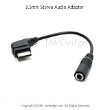 Samsung Blackjack i607 Port to 3.5mm Stereo Headphone Adapter, Black
