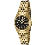 Seiko 5 #SYMA40K1 Women's Gold Tone Self Winding Automatic Watch