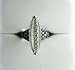 18k White Gold Calcedony and Diamond Palmiero Jewellery Design Ring