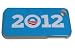 Obama 2012 for iPhone 4/4S - Hard Plastic (Blue)