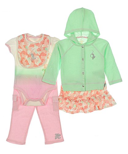 Baby Phat Pari Pink Floral Newborn Girls 5Pc Take Me Home Layette Set (6/9M)