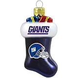 NFL New York Giants Blown Glass Stocking Ornament