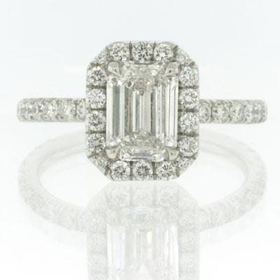 2.33ct Emerald Cut Diamond Engagement Anniversary 