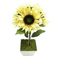 Faux-Sunflower Arrangement - 16x9x9"