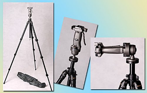 DMKFoto Professional Black Tripod with Grip Action Ball Head