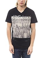 BIAGGIO Camiseta Manga Corta (Negro)