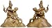 Antique Sculpture Hindu Lord Krishan and Radha Bronze Figurine 6 x 4.5 x 6 inches
