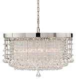Uttermost 21138 Fascination Crystal Hanging Shade - Chrome Plated Finish