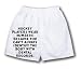 White Boxer Short with Hockey players wear numbers because you can t always identify ...