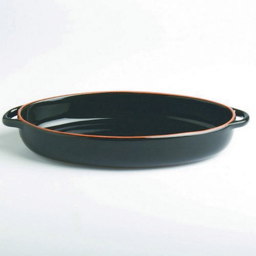 Jardin Terracotta Oval Black Baker