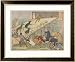 Noah's Ark, Noah's Sons Encourage the Animal Couples to Board the Ark Framed Art Poster Print by E. Boyd Smith, 33x27