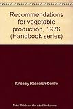 Recommendations for vegetable production, 1976