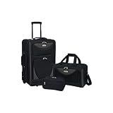Travelers Club Luggage Skyview 3-Piece Exp. Rolling Carry-On Set