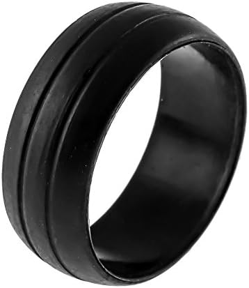 nCiRCLE Silicone Rings (Black, 12)