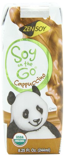 ZenSoy Soy-On-The-Go Soymilk, Cappuccino, 8.25-Ounce Aseptic Packages (Pack of 15)