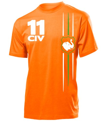 ELFENBEINKÜSTE FUSSBALL WM FANSHIRT 3301(H-ORA) Gr. XXL