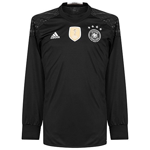 adidas Herren Trikot UEFA Euro 2016 DFB Torwart-Heim Replica, Black/White, L, AA0126