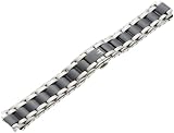TechnoMarine 1240C BLK NeoClassic 16 mm Black Ceramic and Stainless Steel Bracelet with Push Button Deployment Clasp