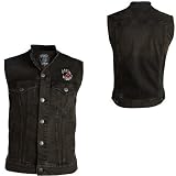 413eKCb6ghL. SL160  Electric Knuckles Vest   Mens Blasted Denim, S