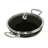 Chantal Copper Fusion 11.5-inch Covered Chef Pan, Onyx