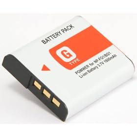 STK's Sony NP-FG1 Battery - 1400mAh for Sony Cybershot DSC-HX9V, DSC-HX5V, DSC-H70, DSC-HX7V, DSC-H55, DSC-WX10, DSC-H20, DSC-H50, DSC-W290, DSC-W55, DSC-H10, DSC-HX5, DSC-W120, DSC-W150, DSC-W220, DSC-W80, DSC-H9, DSC-H7, DSC-T100,G-Series: NP-BG1/NP-FG1