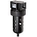 Parker 07F Standard Series Compressed Air Filter, Removes Particulate, Polycarbonate Bowl with Metal Bowl Guard, NPT
