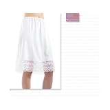 Classic 24" Half Slip with Snip It All Around Lace (2x Extra Large, Beige)