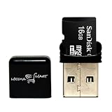 Sandisk 16GB MicroSDHC Class 4 Memory with Card Reader SDSDQ-016G