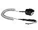 PGM SUP Surf Leash 10' Coiled 8.0mm Cord ,Surfboard-Free Standing Paddle Board Leash-Comfortable and Durable