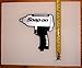 Snap On Impact Gun - Silver Metallic on Black HQ Vinyl Sticker Decals! One Item at 4.5in x 4.7in