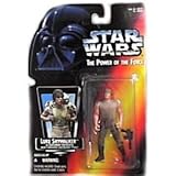STAR WARS POWER OF THE FORCE LUKE SKYWALKER IN DAGOBAH FATIGUES AND LONG LIGHTSABRE FIGURE