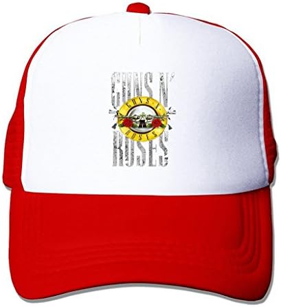 TTGHAT Guns N Roses Band Printing Snapback Cap Sun Visor Baseball Mesh Hat Red
