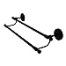 Allied Brass 36" Double Towel Bar Matte Black