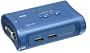 TRENDnet 2-Port USB KVM Switch Kit (Includes 2x KVM Cables) TK-207K (Blue)