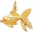 10K Yellow Gold Gold Fish Charm