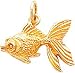 10K Yellow Gold Gold Fish Charm