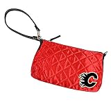 NHL Calgary Flames Quilted Wristlet, Bright Red