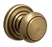Schlage Andover Passage Knob, Andover Rose, Antique Brass Schlage Andover Passage Knob, Andover Rose, Antique Brass