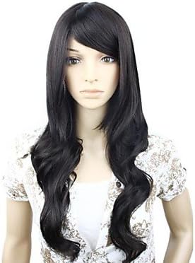 HI GIRL New Sexy Ladies Long Black Curly Wavy Natural Hair Women Wigs / Wig Cap About 26inch/70cm #25