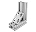 80/20 15 Series 4338 8-HOLE INSIDE CORNER GUSSET