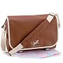 Gecko Bag Collection Messenger Bag / Schultertasche in trendigen Farben mit appartem Stickdesign auf der Vorderseite, ideal f�r Schule, B�ro und Freizeit.