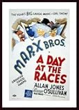 Day at the Races, A by Al Hirschfeld 41.00X27.00 Framed with Black Wood Frame
